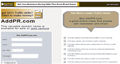 Desktop Screenshot of addpr.com